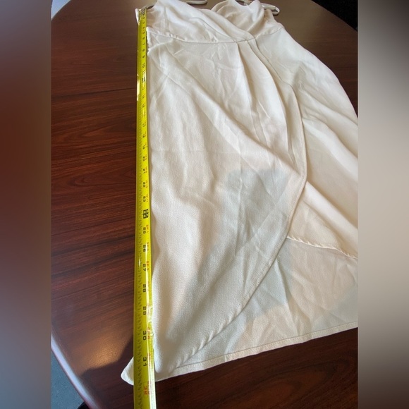 Ark & Co Cocktail Dress with Gold Accents, Large, Cream Mini Dress with Belt - Picture 12 of 16